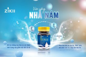 Viên uống nhả nám Zikii giúp làm sáng da từ bên trong, giảm sắc tố melanin.